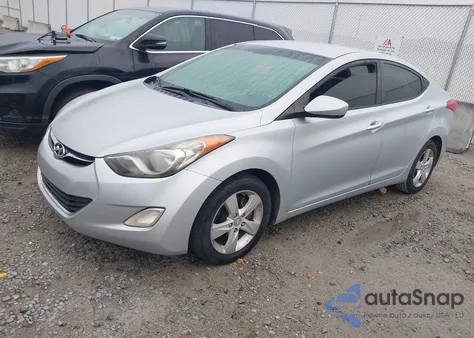 2012 Hyundai Elantra Gls from USA, damaged, VIN 5NPDH4AE5CH079698
